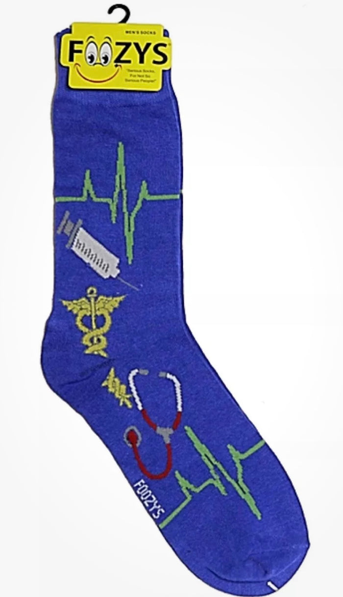 FOOZYS Brand Men’s DOCTOR EMT NURSE Socks