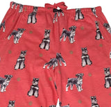 COMFIES UNISEX SCHNAUZER PAJAMA BOTTOMS E&S PETS (CHOOSE SIZE - Novelty Socks And Slippers