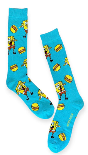 SPONGEBOB SQUAREPANTS Men’s Socks With KRABBY PATTIES