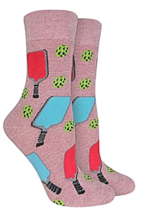 GOOD LUCK SOCK Brand Ladies PICKLEBALL Socks - Novelty Socks And Slippers