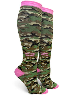 CUNTING SEASON Ladies 15-20 mmHg Compression Socks GROOVY THINGS Brand - Novelty Socks And Slippers