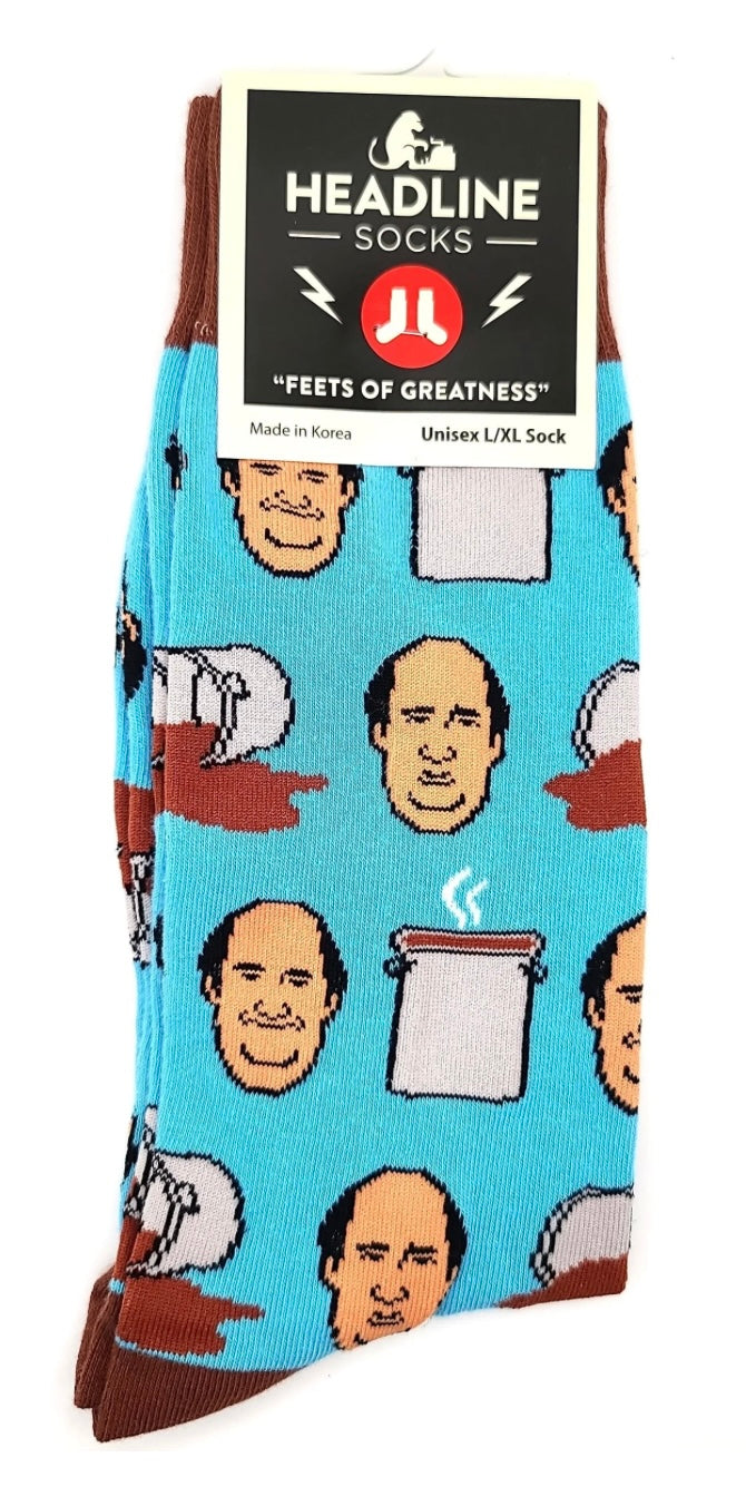 THE OFFICE TV SHOW Adult Unisex Socks ‘KEVIN’S CHILI’ HEADLINE Brand
