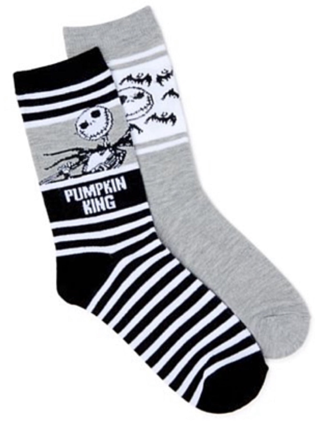 DISNEY THE NIGHTMARE BEFORE CHRISTMAS LADIES 2 PAIR OF HALLOWEEN SOCKS