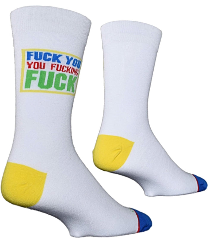 COOL SOCKS Brand Men's FUCK YOU YOU FUCKING FUCK Socks FYYFF