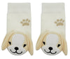 BOOGIE TOES Unisex Baby PUPPY DOG Rattle Gripper Bottom Socks By Piero Liventi - Novelty Socks And Slippers