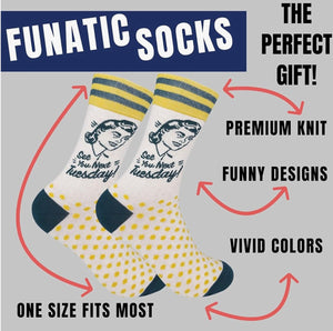 FUNATIC BRAND Unisex ‘SEE YOU NEXT TUESDAY’ Socks (CUNT)