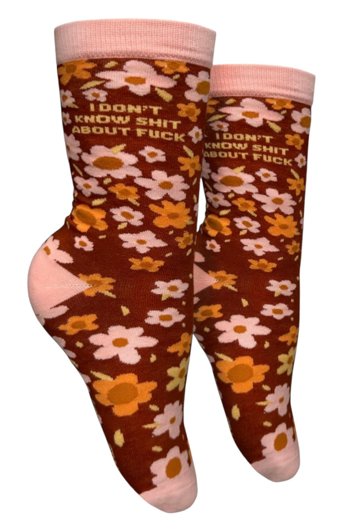 GROOVY THINGS CO Brand Ladies I DON’T KNOW SHIT ABOUT FUCK Socks