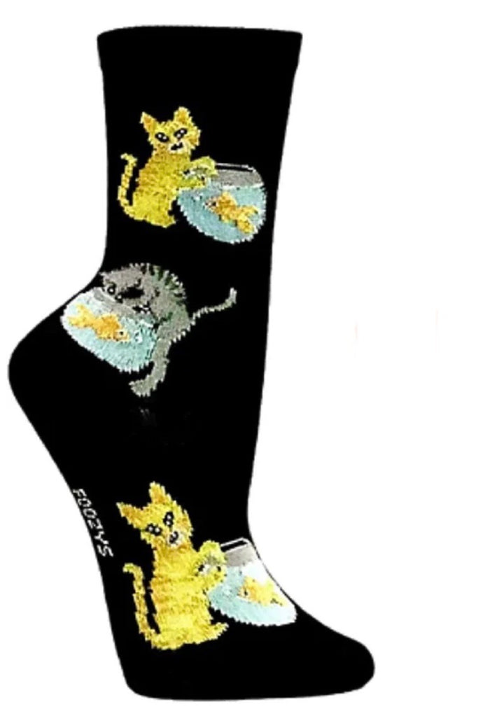 FOOZYS Brand Ladies CAT FISHING Socks