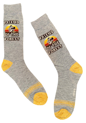 DISNEY Men’s MICKEY MOUSE Socks ‘FRIEND OF THE FOREST’