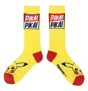 POKEMON Men’s PIKACHU Socks PIKA! PIKA! BIOWORLD Brand