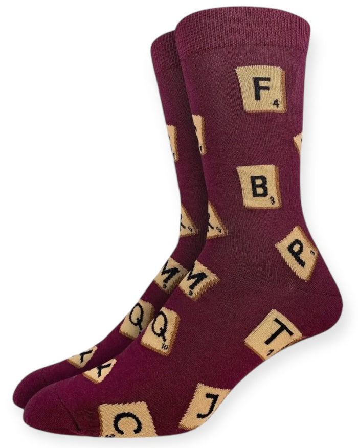 GOOD LUCK SOCK Brand Men’s WORD GAME Socks