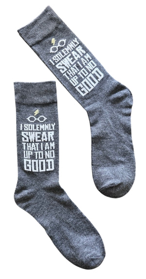HARRY POTTER Men’s Socks ‘I SOLEMNLY SWEAR THAT I AM UP TO NO GOOD’ - Novelty Socks And Slippers