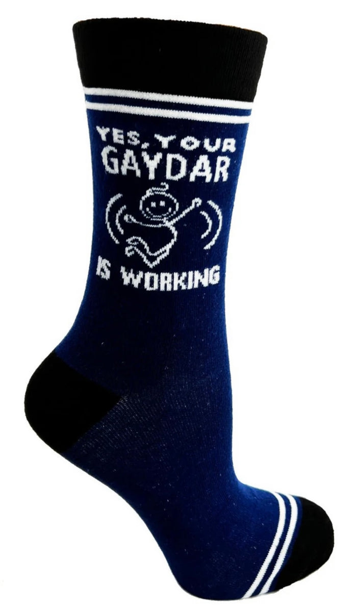 HEY NOW By Fabdaz Unisex Socks YES, YOUR GAYDAR IS WORKING