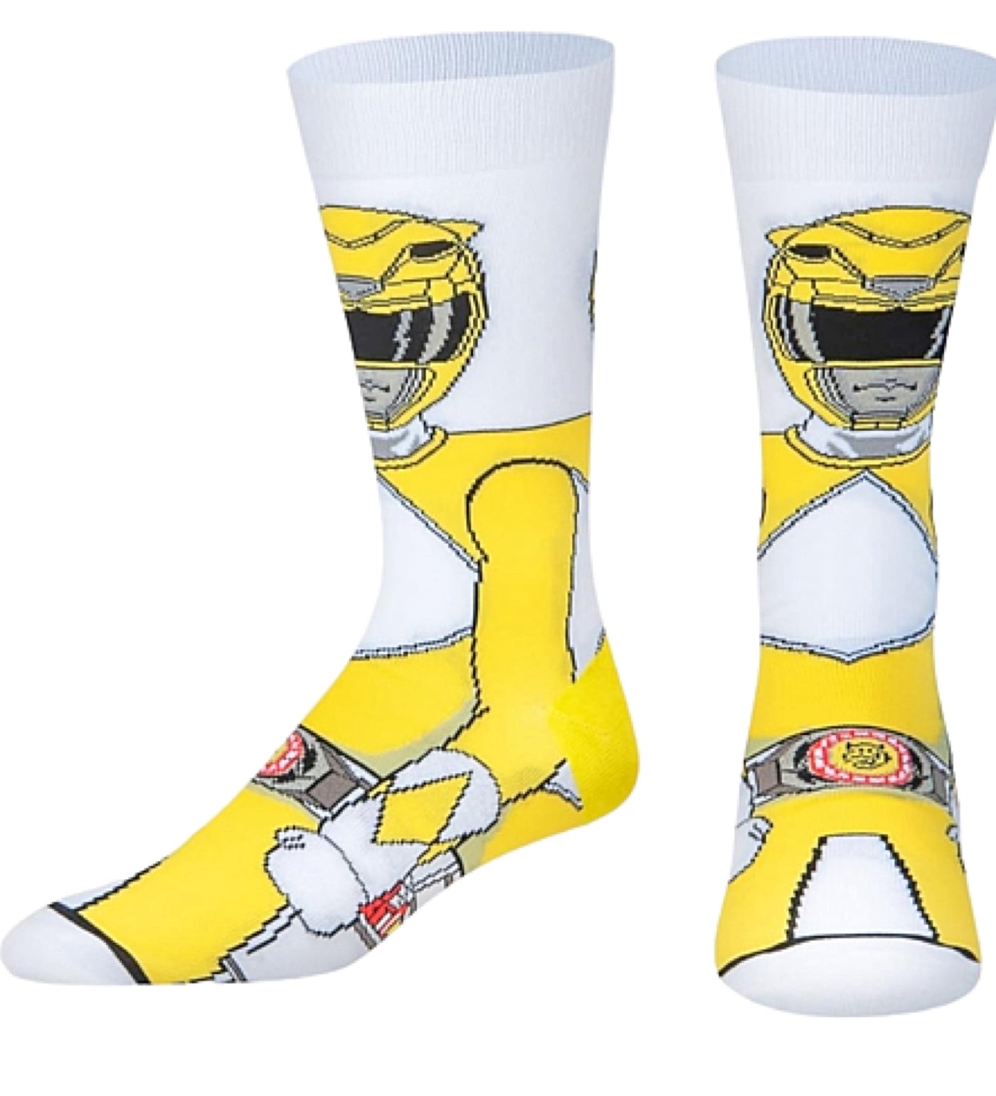 POWER RANGERS Men’s YELLOW RANGER 360 Socks ODD SOX Brand