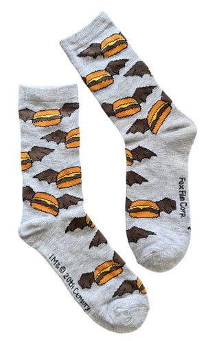 BOB’S BURGERS Ladies Socks BAT BURGERS - Novelty Socks And Slippers