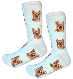 YORKIE Dog Unisex Socks By E&S Pets CHOOSE SOCK DADDY, HAPPY TAILS, LIFE IS BETTER - Novelty Socks for Less
