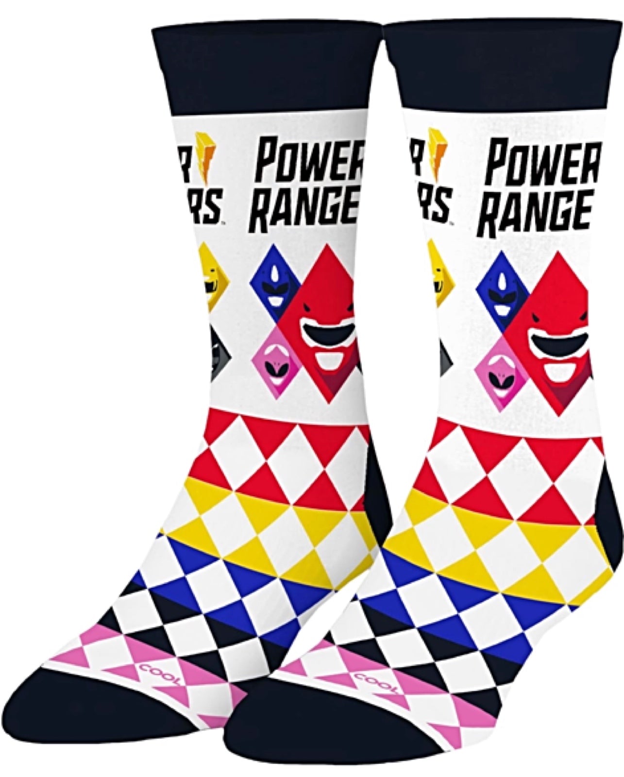 MIGHTY MORPHIN POWER RANGERS Unisex Adult Socks COOL SOCKS Brand