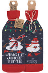 PRIMITIVES BY KATHY CHRISTMAS Alcohol Wine Bottle Sock ‘JINGLE JUICE TIME’ - Novelty Socks for Less
