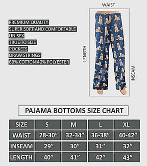 COMFIES Unisex GOLDENDOODLE Pajama Bottoms E&S PETS (CHOOSE SIZE) - Novelty Socks for Less