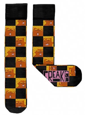 FREAKER FEET Brand Unisex TRUMP SQUARED Socks MADE IN THE USA! - Novelty Socks And Slippers