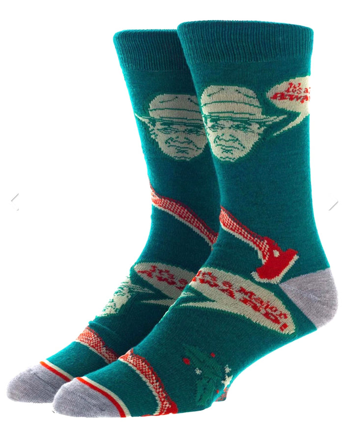 A CHRISTMAS STORY MEN’S LEG LAMP SOCKS ‘IT’S A MAJOR AWARD’ BIOWORLD Brand