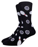 GOOD LUCK SOCK Brand Men’s BOWLING Socks - Novelty Socks And Slippers