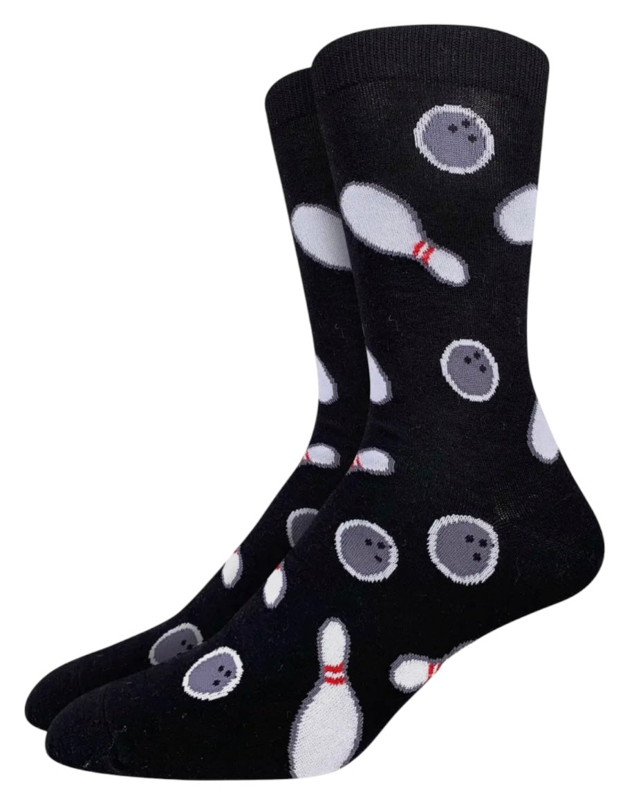 GOOD LUCK SOCK Brand Men’s BOWLING Socks - Novelty Socks And Slippers