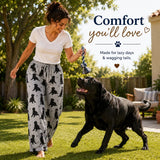 BLACK LABRADOR Dog Adult Unisex PAJAMA BOTTOMS COMFIES Brand By E&S PETS (CHOOSE SIZE)