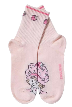 STRAWBERRY SHORTCAKE Ladies 2 Pair Of Socks