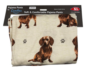 COMFIES UNISEX DACHSHUND PAJAMA BOTTOMS E&S PETS (CHOOSE SIZE)