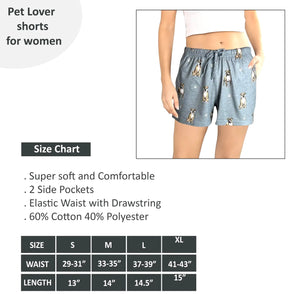 COMFIES LOUNGE PJ SHORTS Ladies PIT BULL Dog By E&S PETS - Novelty Socks And Slippers