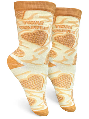 TWAT WAFFLE Ladies Socks GROOVY THINGS Brand - Novelty Socks And Slippers