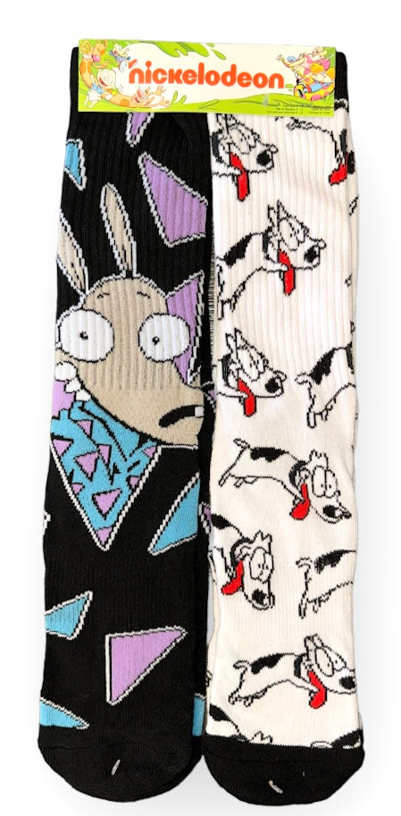 Nickelodeon ROCKO’S MODERN LIFE Men’s 2 Pair Of Athletic Socks