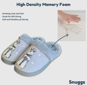 SNUGGS Memory Foam SCHNAUZER Dog Non Slip Slippers By E&S Pets (Choose Size)