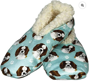 COMFIES BRAND Ladies CAVALIER KING CHARLES Non-Skid Slippers