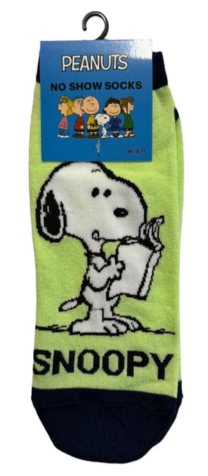 PEANUTS Ladies 1 Pair Of No Show Socks (CHOOSE PATTERN) - Novelty Socks And Slippers