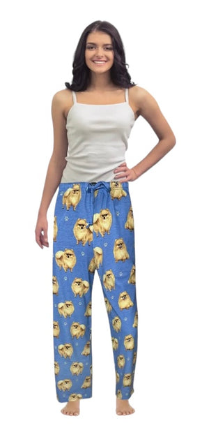 COMFIES Brand Unisex POMERANIAN Pajama Bottoms E&S Pets (CHOOSE SIZE)