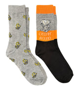PEANUTS Men’s 2 Pair Of SNOOPY HALLOWEEN Socks 'CREEPIN AROUND'