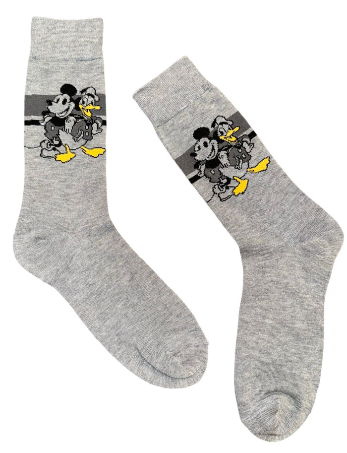 DISNEY Men’s DONALD DUCK & MICKEY MOUSE Socks