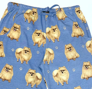 COMFIES Brand Unisex POMERANIAN Pajama Bottoms E&S Pets (CHOOSE SIZE)