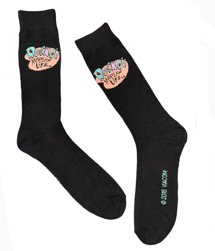 ROCKO’S MODERN LIFE Logo Men’s Socks NICKELODEON