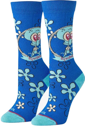 COOL SOCKS BRAND Ladies Spongebob Squarepants Socks 'BABY SQUIDWARD' - Novelty Socks for Less
