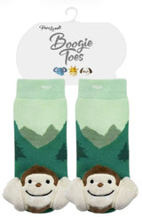 BABY BIG FOOT Unisex Baby Rattle Gripper Bottom Socks BOOGIE TOES Brand By Piero Liventi - Novelty Socks And Slippers