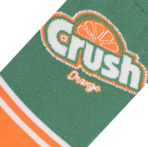 ODD SOX Brand Men’s ORANGE CRUSH SODA Socks - Novelty Socks for Less