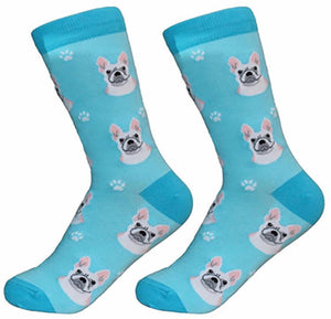FRENCH BULLDOG Unisex Socks By E&S Pets CHOOSE SOCK DADDY, HAPPY TAILS, LIFE IS BETTER - Novelty Socks for Less