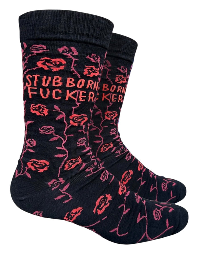 GROOVY THINGS Co. Brand Men’s STUBBORN FUCKER Socks