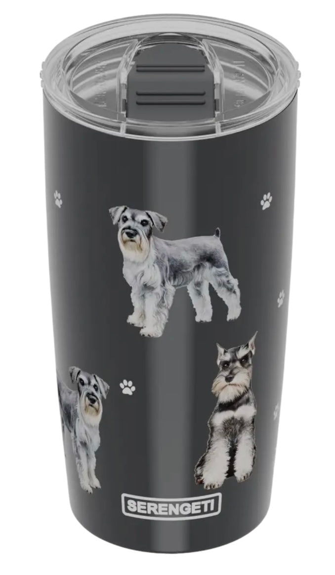 SCHNAUZER Dog Serengeti Stainless Steel Ultimate 20 Oz. Hot & Cold Tumbler