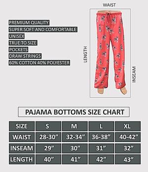 COMFIES UNISEX SCHNAUZER PAJAMA BOTTOMS E&S PETS (CHOOSE SIZE - Novelty Socks for Less