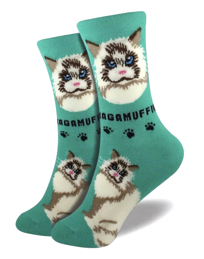 FOOZYS Brand Ladies RAGAMUFFIN CAT Socks