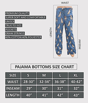 COMFIES UNISEX JACK RUSSELL PAJAMA BOTTOMS E&S PETS (CHOOSE SIZE) - Novelty Socks for Less